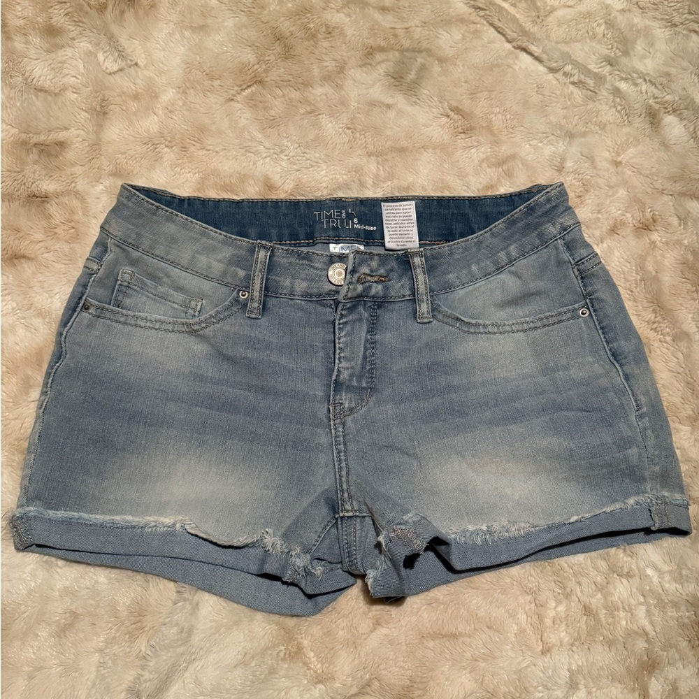 Time and Tru Women's Light Blue Jean Shorts